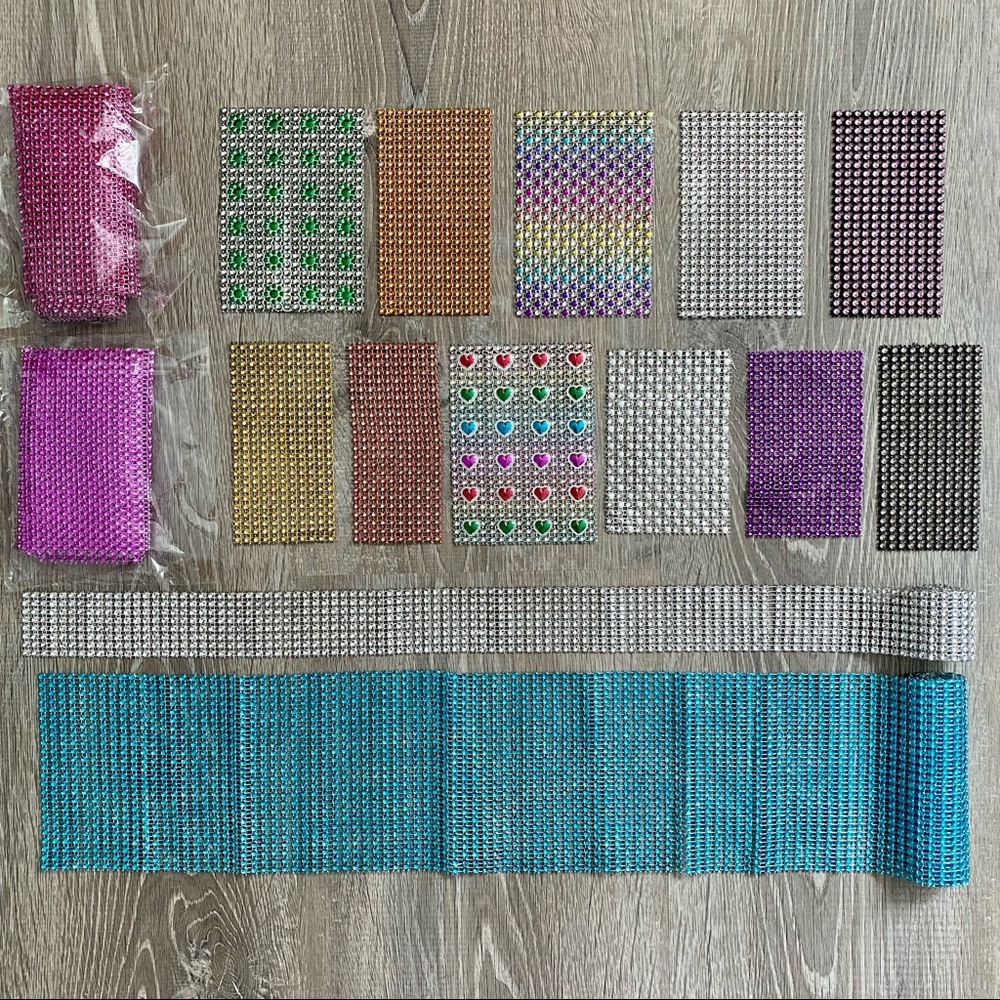 Multicolored Scrapbook Gems Bundle- 15 Pieces